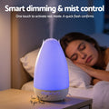 Devanti 300ml Ultrasonic Aroma Diffuser with LED Light - Wood Grain