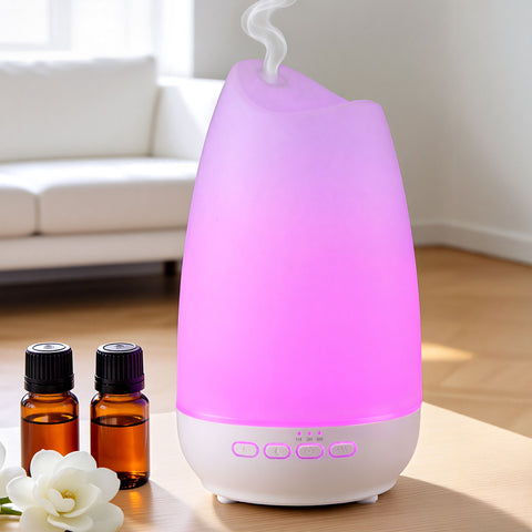 Devanti 300ml Ultrasonic Aroma Diffuser with LED Light - Tulip