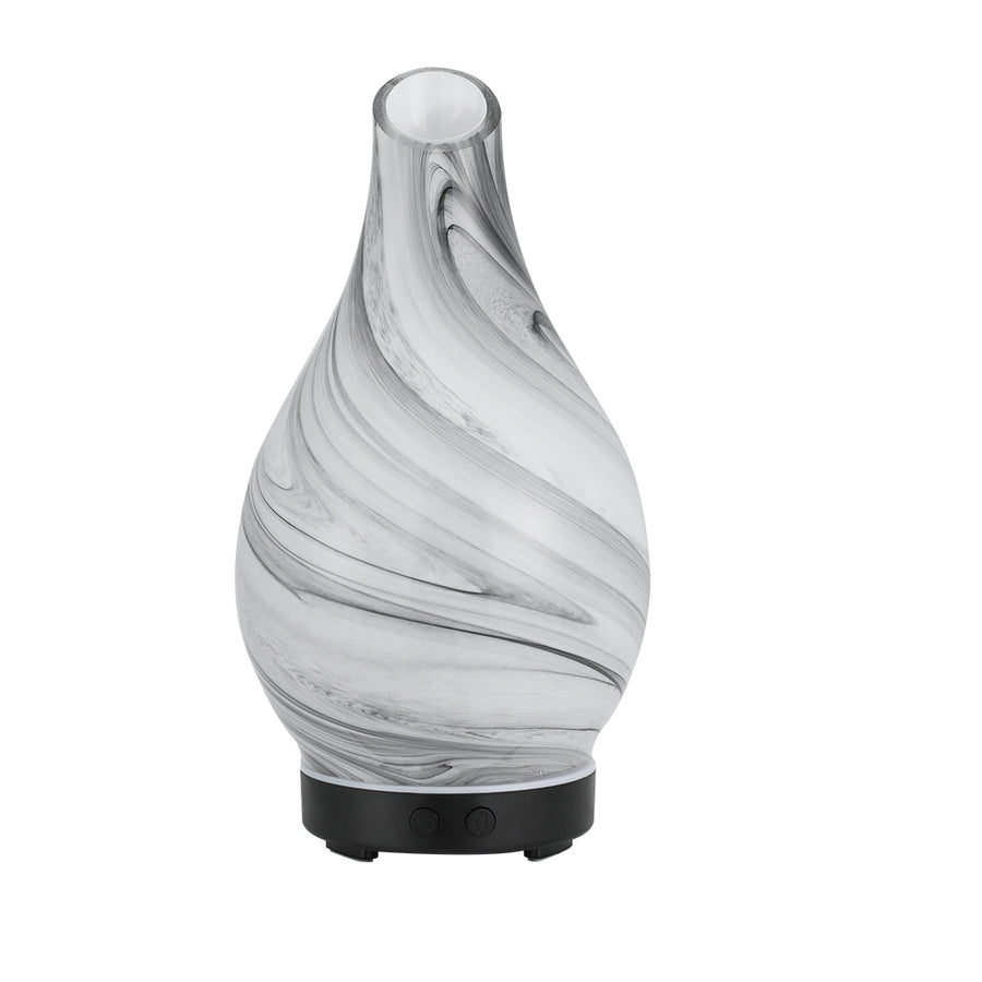 Devanti Aromatherapy Aroma Diffuser Essential Oil Humidifier LED Glass Marble - SuperSaverAU - view 1