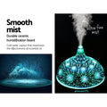 Devanti Aroma Diffuser Aromatherapy 3D Glass 400ml - SuperSaverAU - view 6