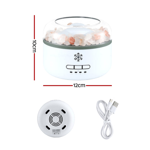 Devanti 150ml Salt Lamp Aroma Diffuser with 14 LED Colours
