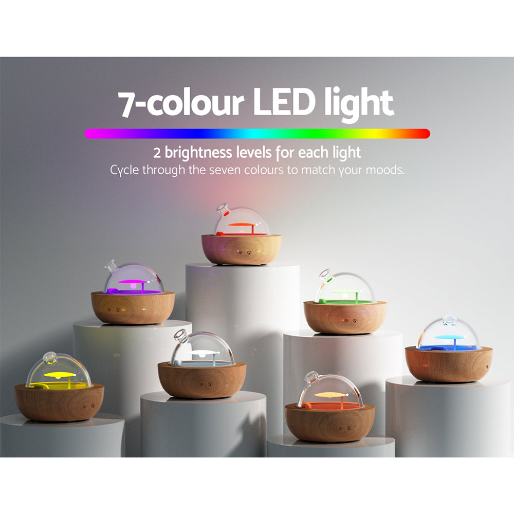 Devanti Aroma Diffuser 200ml - Ultrasonic, 4-in-1, 7-Colour LED Night Light - SuperSaverAU - view 6