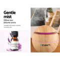 Devanti Aroma Diffuser Aromatherapy Light Wood 130ml - SuperSaverAU - view 5