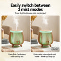 Devanti Aroma Diffuser 140ml Ultrasonic Humidifier with LED Lights, Deep Wood - SuperSaverAU - view 4