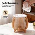 Devanti Aroma Diffuser 140ml Ultrasonic Humidifier with LED Lights, Deep Wood - SuperSaverAU - view 6