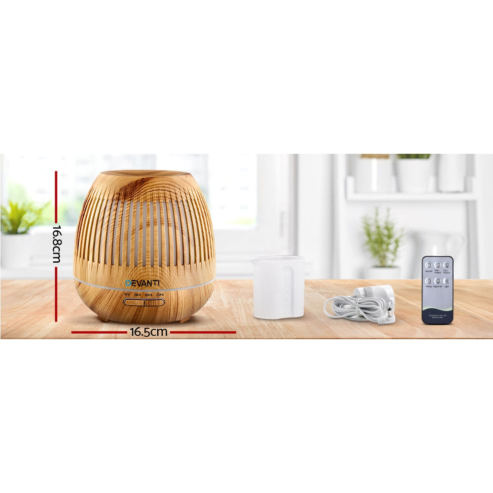 Devanti Aroma Diffuser Aromatherapy Humidifier 400ml - SuperSaverAU - view 2