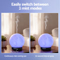 Devanti Aroma Diffuser 200ml Ultrasonic Moon Lamp with 7-Colour LED Night Light - SuperSaverAU - view 5