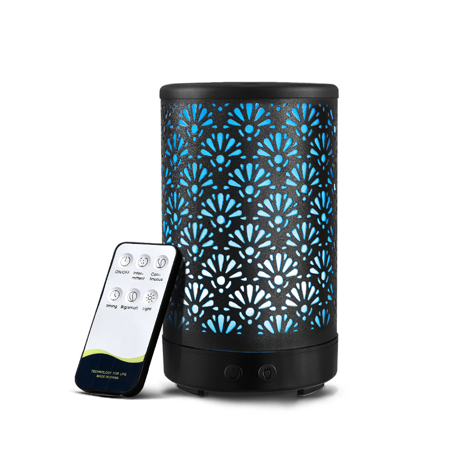 Devanti Aroma Diffuser Aromatherapy Black 100ml - SuperSaverAU - view 1
