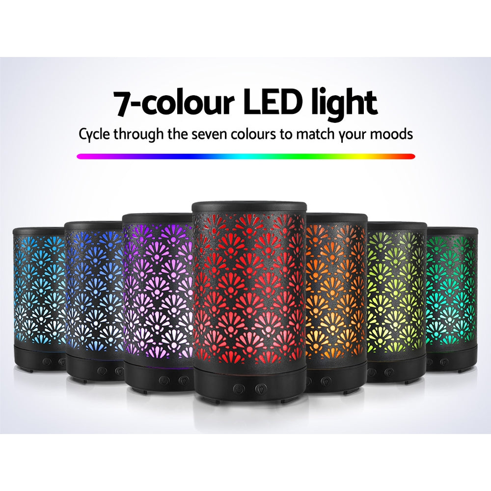 Devanti Aroma Diffuser Aromatherapy Black 100ml - SuperSaverAU - view 3