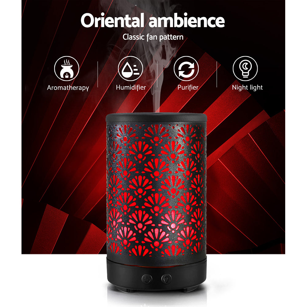 Devanti Aroma Diffuser Aromatherapy Black 100ml - SuperSaverAU - view 4