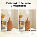 Devanti Ultrasonic Aroma Diffuser Aromatherapy 200ml LED Lights Iron Humidifier Forest Light wood grain - SuperSaverAU - view 5