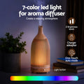 Devanti Ultrasonic Aroma Diffuser Aromatherapy 200ml LED Lights Iron Humidifier Forest Light wood grain - SuperSaverAU - view 6
