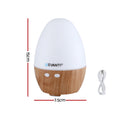 Devanti Aroma Diffuser 130ml Ultrasonic Humidifier with LED Lights and Timer - SuperSaverAU - view 2