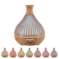 Devanti Aroma Diffuser 400ml Wood Grain Humidifier with LED Lights & Timer - SuperSaverAU - view 2