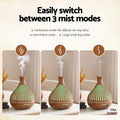 Devanti Aroma Diffuser 400ml Wood Grain Humidifier with LED Lights & Timer - SuperSaverAU - view 5
