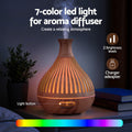 Devanti Aroma Diffuser 400ml Wood Grain Humidifier with LED Lights & Timer - SuperSaverAU - view 6