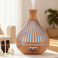 Devanti Aroma Diffuser 400ml Wood Grain Humidifier with LED Lights & Timer - SuperSaverAU - view 1