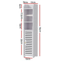 Artiss White Bathroom Cabinet - 3-Tier Toilet Roll Holder Organizer - SuperSaverAU - view 4