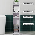 Artiss White Bathroom Cabinet - 3-Tier Toilet Roll Holder Organizer - SuperSaverAU - view 6