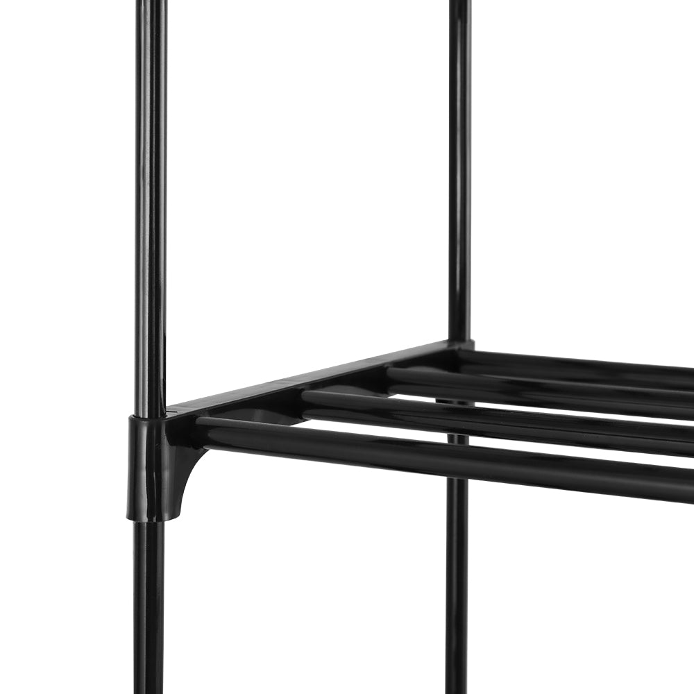 Artiss 10-Tier Stackable Shoe Rack Black - SuperSaverAU - view 6