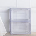 Artiss Shoe Storage Boxes Set of 2, 36x29x22cm, Stackable with Magnetic Door - SuperSaverAU - view 1