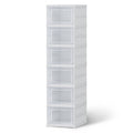 Artiss 6-Tier Foldable Shoe Rack Organizer - White - SuperSaverAU - view 1