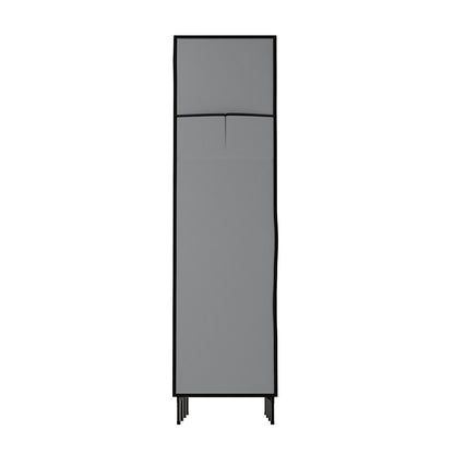 Artiss DIY Fabric Wardrobe Grey 124x42x173cm with Adjustable Panels & Tool-Free Assembly