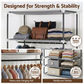Artiss Portable Clothes Closet – Grey 75cm with Magnetic Door & Drawers