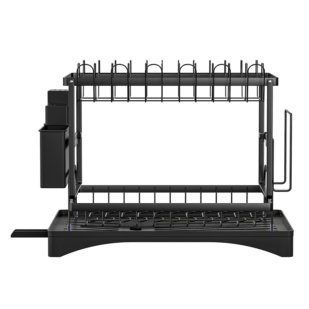 Cefito 2 Tier Dish Rack, Detachable Design, Steel Frame, 46cm x 30.5cm x 32cm - SuperSaverAU - view 2