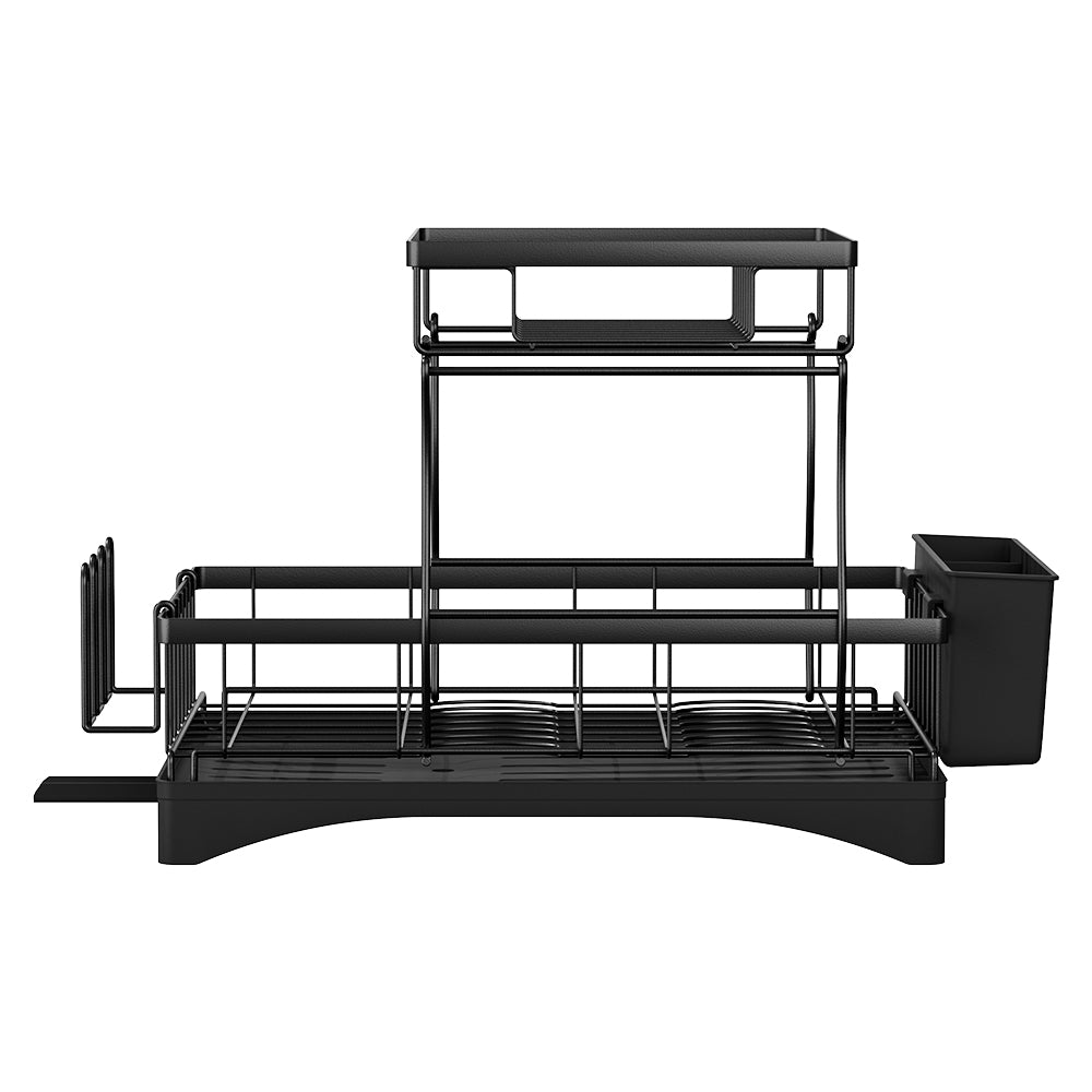 Cefito 2-Tier Dish Rack, Detachable Design, Steel Frame, 54cm x 31.5cm x 33.5cm - SuperSaverAU - view 3