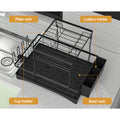 Cefito 2-Tier Dish Rack, Detachable Design, Steel Frame, 54cm x 31.5cm x 33.5cm - SuperSaverAU - view 4