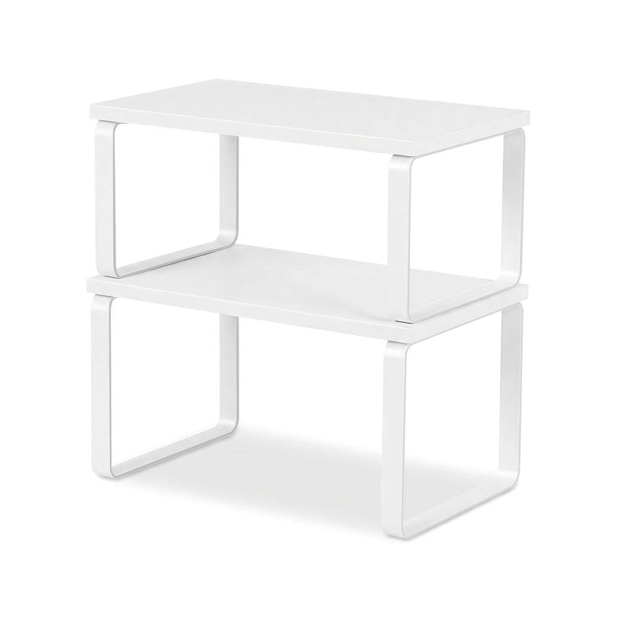 Cefito Kitchen Storage Shelf Organiser Set – White 2 Pack