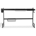 Cefito Over Sink Dish Drying Rack – Black 85cm, 2 Tier Carbon Steel