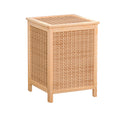 Artiss Laundry Hamper 38cm x 38cm x 55cm Pine Wood Frame with Detachable Lid - SuperSaverAU - view 1