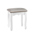 Artiss Velvet Dressing Table Stool Grey - French Provincial Design - SuperSaverAU - view 7