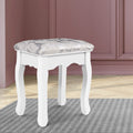 Artiss Velvet Dressing Table Stool White - SuperSaverAU - view 1