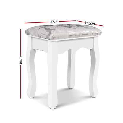 Artiss Velvet Dressing Table Stool White