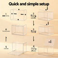 Artiss Clear Acrylic Display Case 36x22x27cm Dustproof Protection Box - SuperSaverAU - view 6