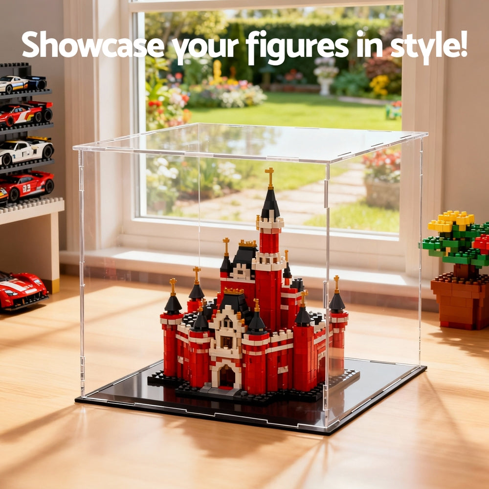 Artiss Clear Acrylic Display Case 30x30x30cm Dustproof Protection Box - SuperSaverAU - view 7