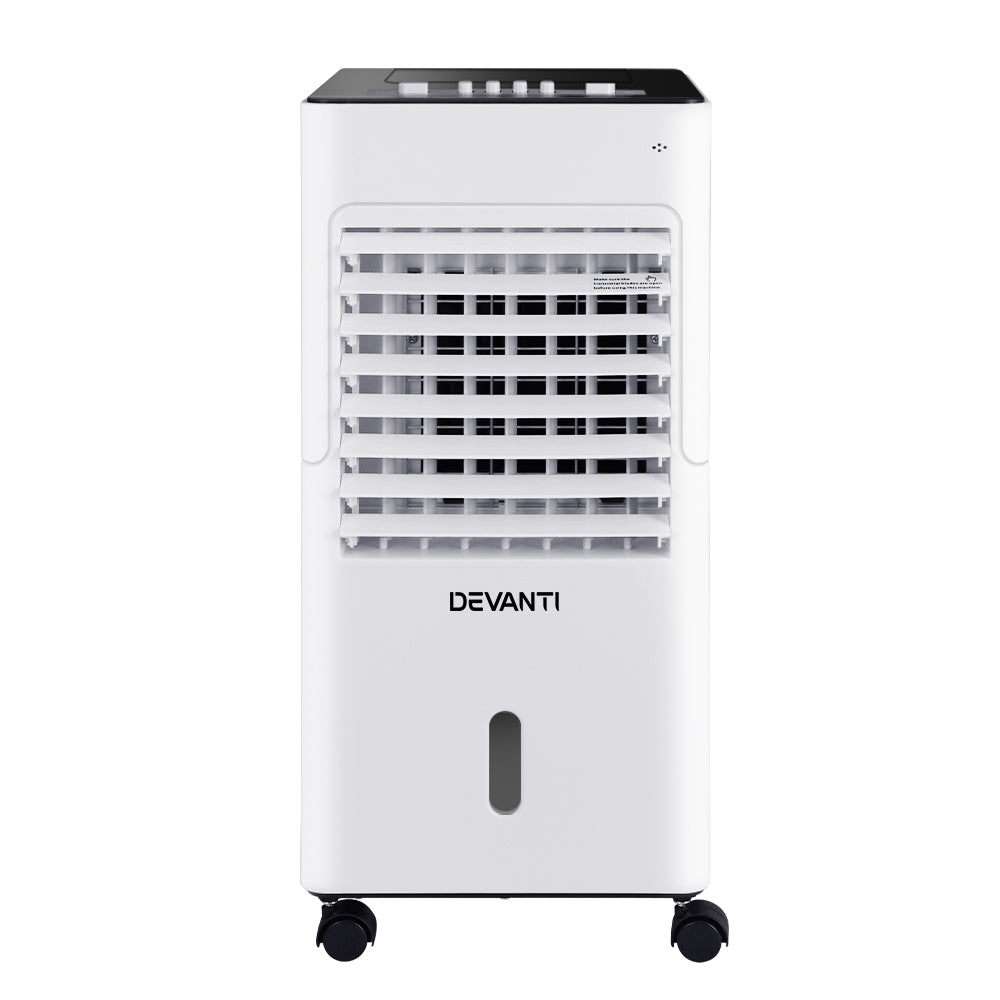 Devanti 6L Evaporative Air Cooler Humidifier with Ioniser and 3-Speed Fan