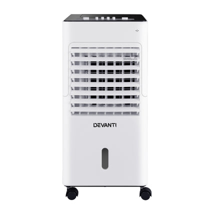 Devanti 6L Evaporative Air Cooler Humidifier with Ioniser and 3-Speed Fan