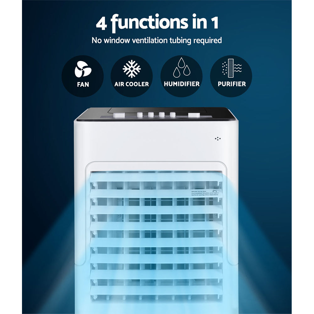 Devanti 6L Evaporative Air Cooler Humidifier with Ioniser and 3-Speed Fan