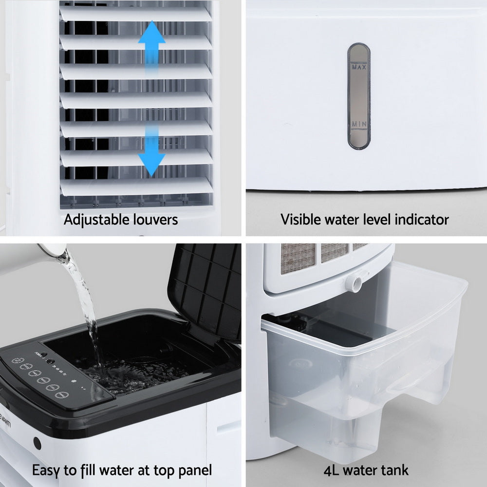Devanti Evaporative Air Cooler with Remote 4L Capacity