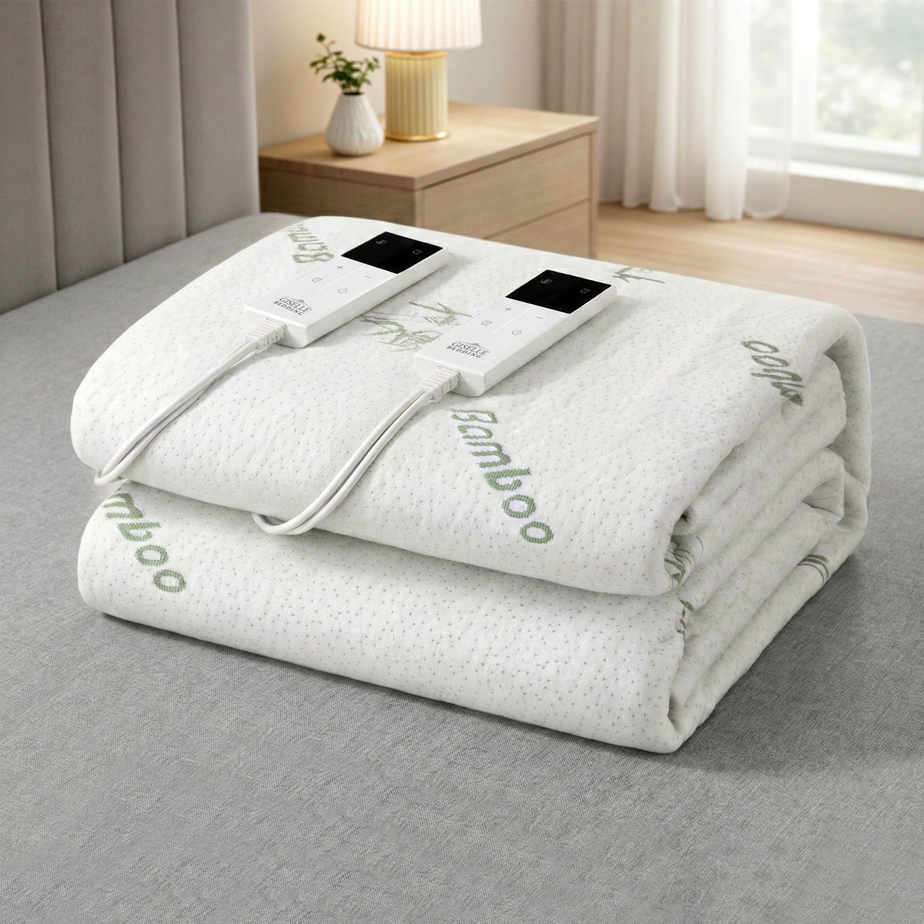 Giselle Bedding Bamboo Electric Blanket – King, 9 Heat Settings
