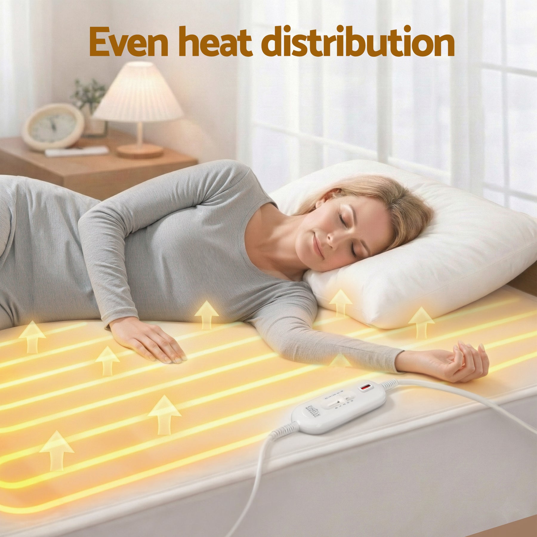 Giselle Bedding Fully Fitted Electric Blanket – King Single, 3 Heat Settings