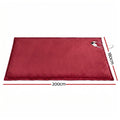 Giselle Bedding Electric Throw Rug – Burgundy 200 x 180cm, 9 Heat Settings