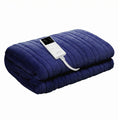 Giselle Bedding Electric Throw Rug – Navy Blue 200 x 180cm, 9 Heat Settings