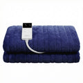 Giselle Bedding Electric Throw Rug – Navy Blue 200 x 180cm, 9 Heat Settings