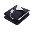 Giselle Bedding Electric Throw Rug with 9 Heat Settings - Charcoal