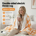 Giselle Bedding Electric Throw Rug – Yellow 160 x 130cm, 9 Heat Settings